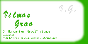 vilmos groo business card